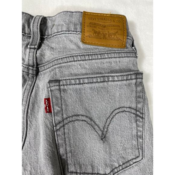 Levi’s Wedgie Straight Jeans Gray Denim W25 L28 Waterless - Picture 7 of 8